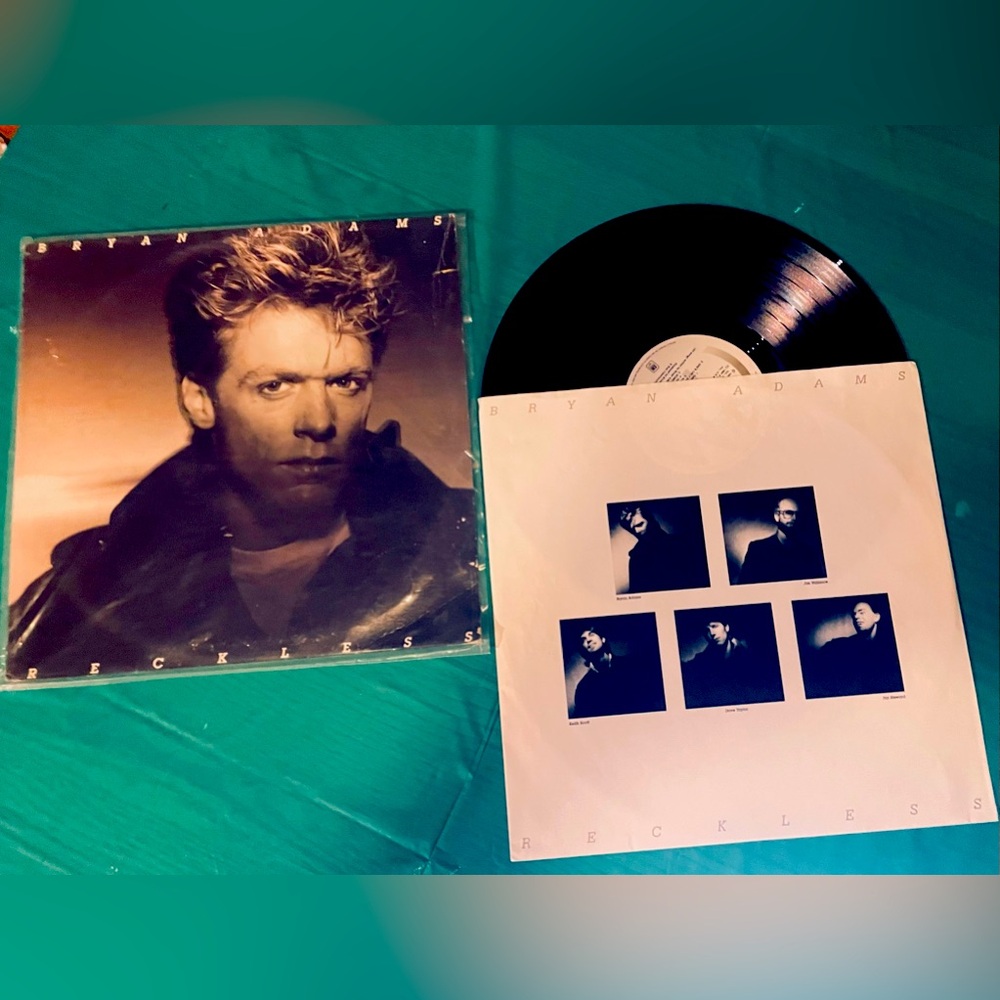 Bryan Adams “ reckless” vinyl record. 1984 Australia.